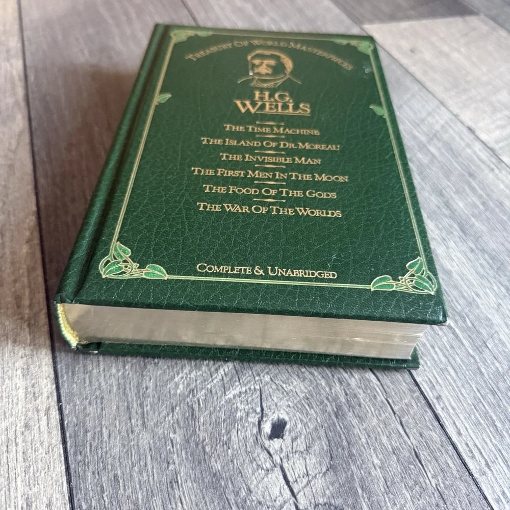 VTG H.G Wells Treasury of World Masterpieces HC 1982 Time Machine War World Book